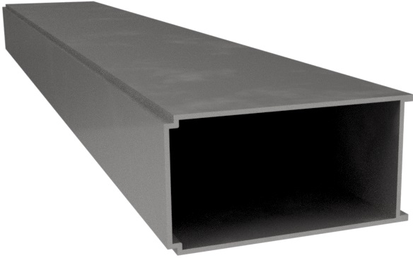 Produktbild UFK 075 040  -  Unterflur-Kanal 1-zügig, aus Aluminium, 40x75x2000mm